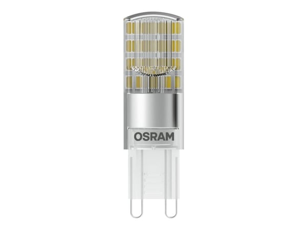 OSRAM - LED-lyspære - form: T15 - klar finish - G9 - 2.6 W (ekvivalent 30 W) - klasse E - varmt hvitt lys - 2700 K (en pakke 3)