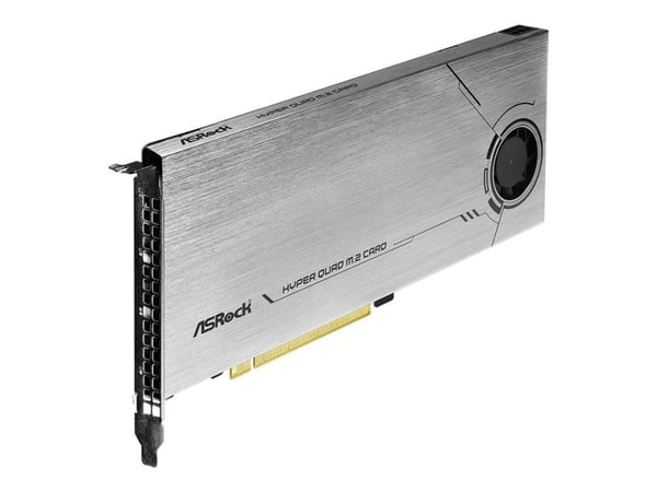 ASRock HYPER QUAD M.2 CARD - Grensesnittsadapter - M.2 - Expansion Slot to M.2 - M.2 Card - PCIe 4.0 x16