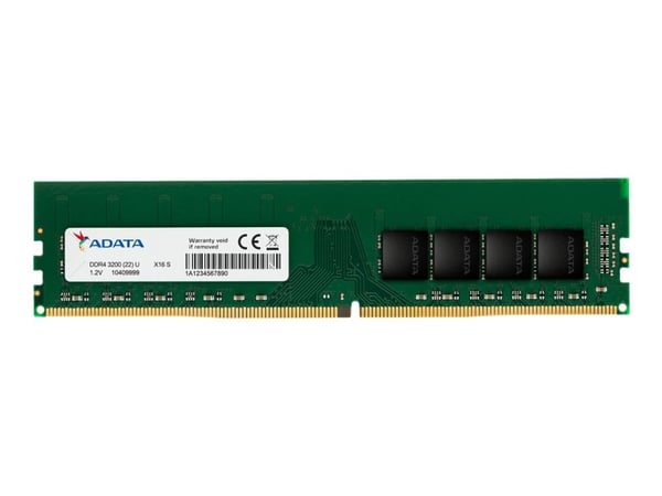 ADATA Premier Series - DDR4 - modul - 8 GB - DIMM 288-pin - 3200 MT/s / PC4-25600 - CL22 - 1.2 V - ej buffrad - icke ECC
