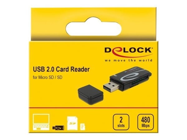 Delock - Kortleser (Multiformat) - USB 2.0