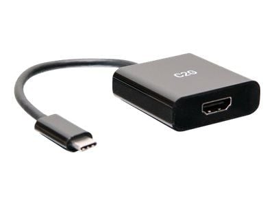 C2G 4K USB C to HDMI Adapter - 4K 60Hz - Videokort - USB-C hane till HDMI hona - svart - stöd för 4K