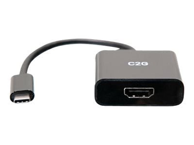 C2G 4K USB C to HDMI Adapter - 4K 60Hz - Videokort - USB-C hane till HDMI hona - svart - stöd för 4K