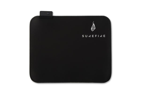 Surefire Gaming SIlent Flight RGB-320 - Gaming Musemåtte - 32 x 26 cm. - Sort/RGB