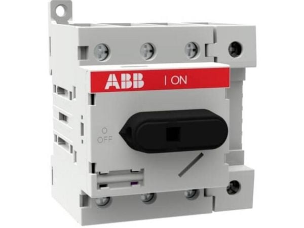 ABB OT63ML4, Roterande brytare, 4P, Vit, Svart, IP20, 80 A, 750 V