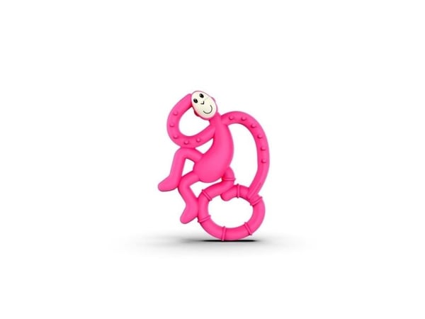 Matchstick Monkey Mini Teether Pink