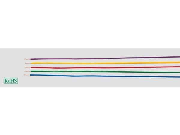 HELUKABEL LiYv, Pienjännitekaapeli, Punainen, Polyvinyylikloridi (PVC), Tinattu kupari, 0.5 mm², 4,8 kg/km