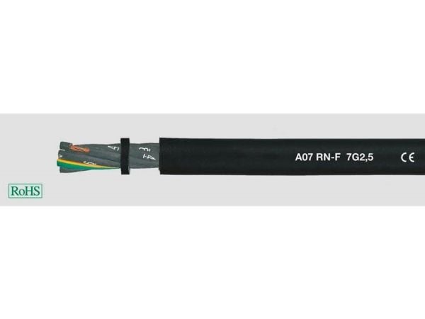 HELUKABEL 37080, Pienjännitekaapeli, Musta, Kupari, 1.5 mm², 43 kg/km, -25 - 60 °C