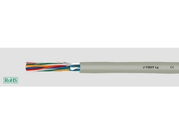 HELUKABEL 33003, Pienjännitekaapeli, Harmaa, Polyvinyylikloridi (PVC), Cooper, 0,6 mm², 24 kg/km