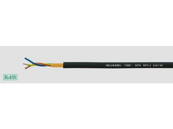 HELUKABEL 32045, Pienjännitekaapeli, Musta, Kupari, 2.5 mm², 96 kg/km, -5 - 50 °C