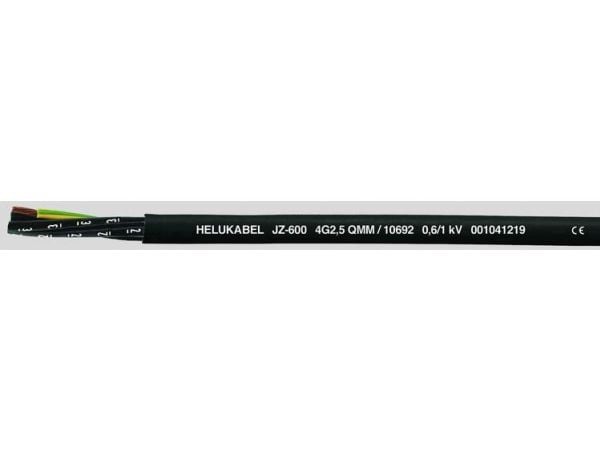 HELUKABEL JZ-600, Lågspänningskabel, Svart, Polyvinylklorid (PVC), Polyvinylklorid (PVC), Koppar, 12G0,75