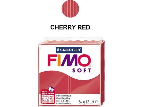 FIMO modellmassa Fimo soft körsbärsröd