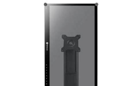 AG Neovo ES-02 - Ställ - för LCD-display - plast - svart - skärmstorlek: upp till 24 tum - skrivbordsstativ
