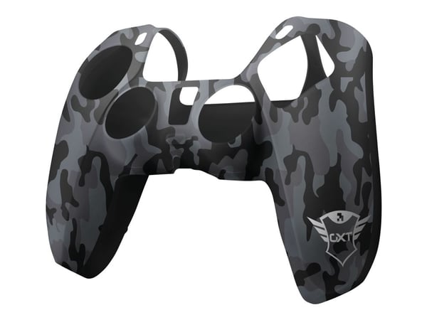 Trust GXT 748, PlayStation 5, Peliohjaimen kotelo, Musta, Harmaa, Silikoni, Kiina, 1 kpl