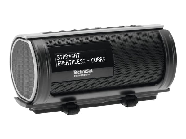 TechniSat DigitRadio Bike 1 - Bærbar DAB-radio - 5 watt - svart, sølv