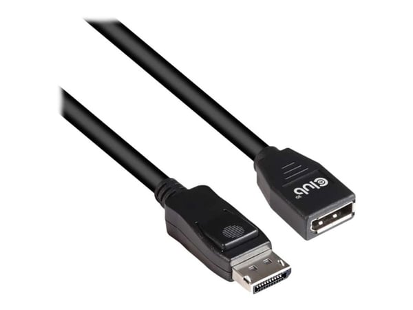 Club 3D - DisplayPort-forlengelseskabel - DisplayPort (hunn) til DisplayPort (hann) låst - DisplayPort 1.4 - 3 m - 8K-støtte
