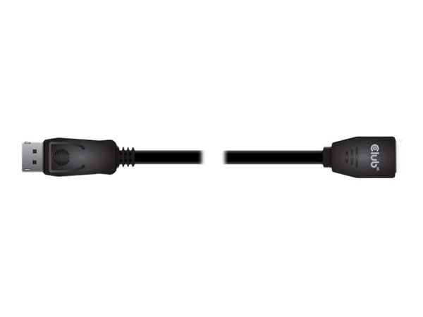 Club 3D - DisplayPort-forlengelseskabel - DisplayPort (hunn) til DisplayPort (hann) låst - DisplayPort 1.4 - 3 m - 8K-støtte