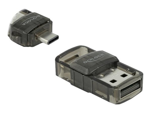 DeLOCK USB 2.0 Bluetooth 4.0 Adapter 2 in 1 USB Type-C™ or Type-A, Langaton, USB, Bluetooth, 3 Mbit/s, Läpinäkyvä