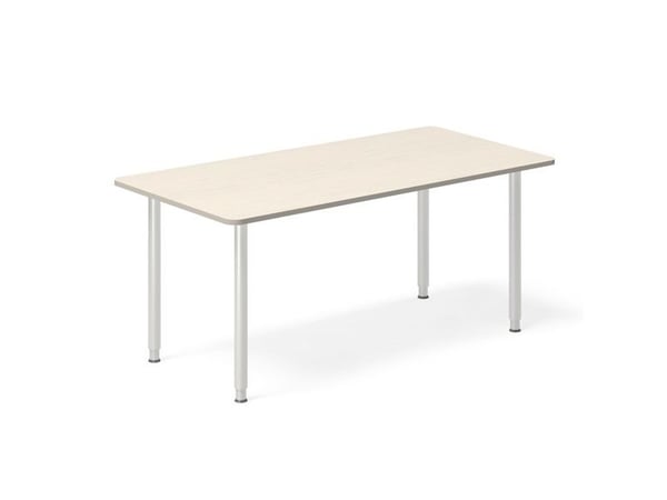 Skrivebord DNA, Birk 1200x600 mm I-ben/Alugrå