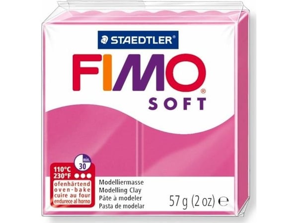 Fimo muovi Soft amarantti lämpökovettuva massa 57g