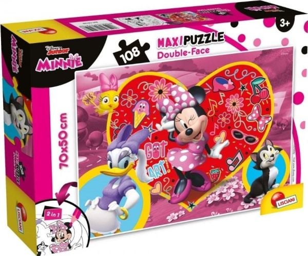 Lisciani Dobbeltsidig puslespill maxi 108 Minnie Mouse