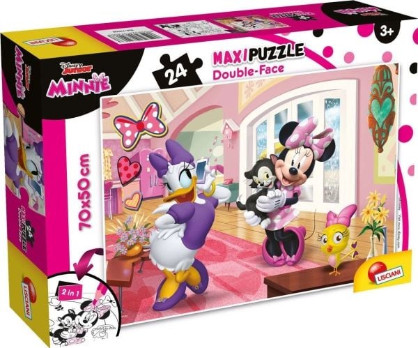 Lisciani Dobbeltsidig puslespill maxi 24 Minnie Mouse