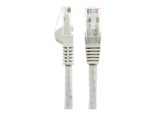 StarTech.com 2m LSZH CAT6 Ethernet-kaapeli, 10 Gigabit Snagless RJ45 100W PoE Network Patch Cord with Strain Relief, CAT 6 10GbE UTP, harmaa, Yksil...
