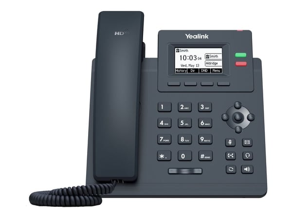 Yealink SIP-T31G - VoIP-telefon - 5-veis anropskapasitet - SIP, SIP v2, SRTP - 2 linjer - klassisk grå