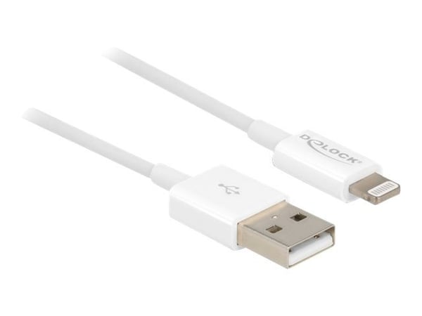 DeLOCK 83001, 0,15 m, USB A, Micro-USB B/Lightning/Apple 30-pin, Uros, Uros, Valkoinen