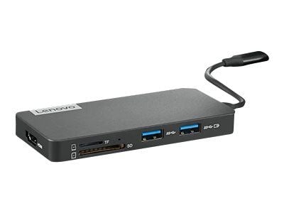 Lenovo USB-C 7-in-1 Hub - Dokkingstasjon - USB-C - HDMI