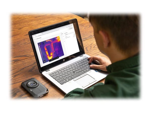 FLIR C3-X - Värme- och visuell ljuskamerakombo - kompakt - 0.012 MP - Wi-Fi - svart