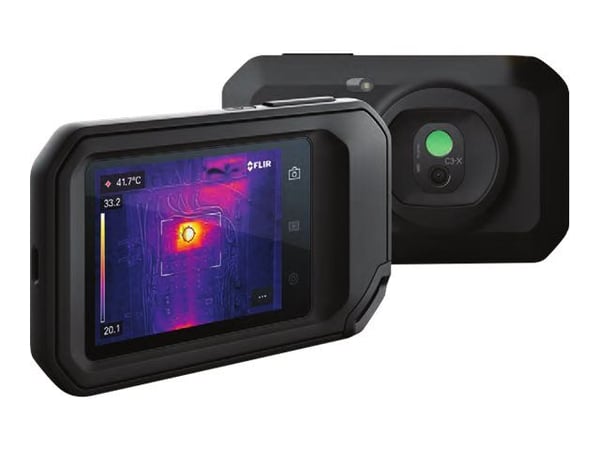 FLIR C3-X - Värme- och visuell ljuskamerakombo - kompakt - 0.012 MP - Wi-Fi - svart