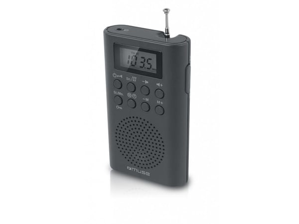 Muse M-03 R, Kannettava, Analoginen, FM, PLL, LCD, Musta, Painikkeet