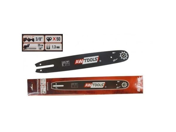 AW-Tools AWTOOLS Prowadnica 35 cm/50/3/8"/1,3 til STIHL - svart