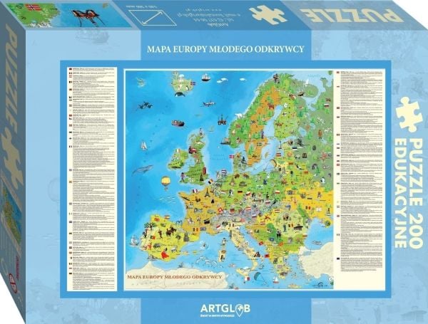 Artglob Puzzle 200 - Young Explorer's Europe