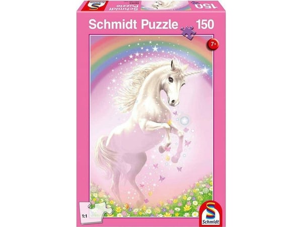 Schmidt Games Puzzle 150 Vaaleanpunainen yksisarvinen G3