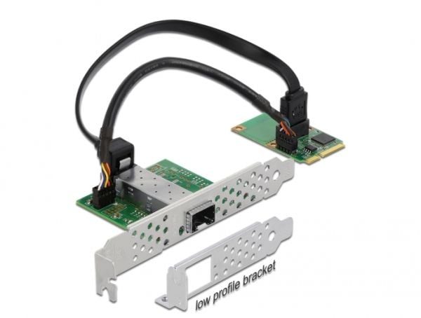 DeLOCK 95267, Mini PCI Express, SFP, Full-height / Half-length