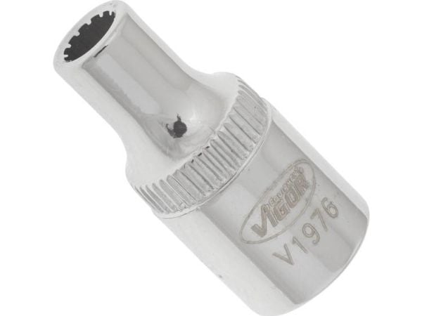 Vigor V1990, Stikkontakt, 1/2", Metrisk, 1 hoder, 12 mm, 38,1 mm