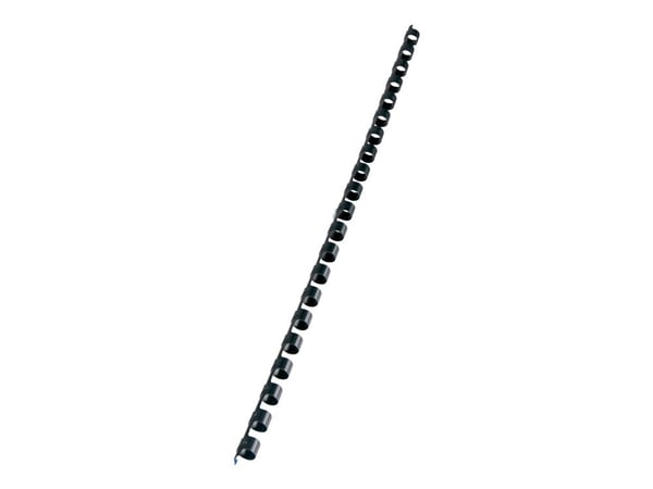 GBC CombBind - 8 mm - 21 ringer - A4 (210 x 297 mm) - 45 ark - svart - 100 stk plastbindekam - for P/N: 2101435, 4400399, IB271106, IB271717