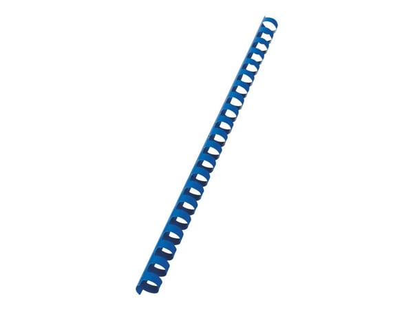 GBC CombBind - 14 mm - 21 ringar - A4 (210 x 297 mm) - 125 ark - blå - 100 stk plastbindningskam - för P/N: 2101435, 4400399, IB271106, IB271717