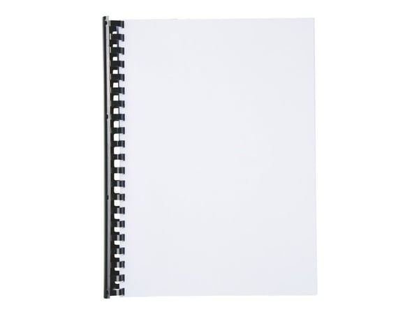 GBC CombBind - 38 mm - 21 ringer - A4 (210 x 297 mm) - 330 ark - svart - 50 stk plastbindekam - for P/N: 2101435, IB271106, IB271717
