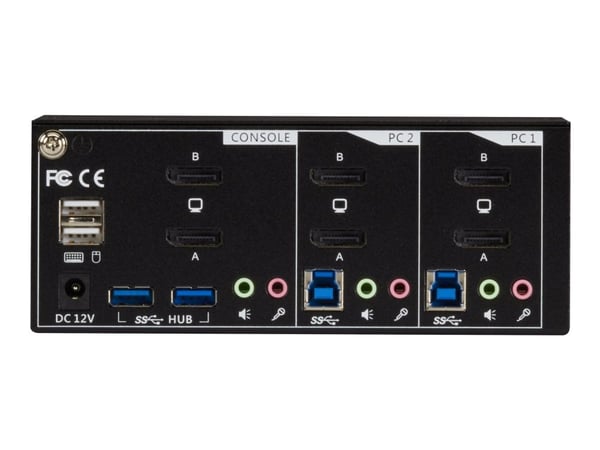 Black Box - KVM / lyd / USB-svitsj - 2 x KVM/lyd/USB - 1 lokalbruker - stasjonær - TAA-samsvar - med 2-års Double Diamond Warranty