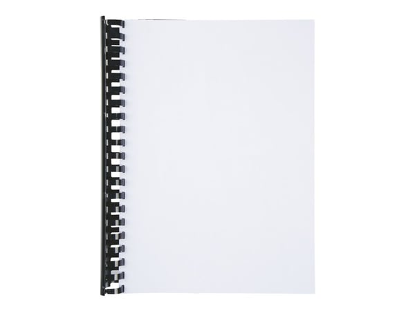 GBC CombBind - 51 mm - 21 ringer - A4 (210 x 297 mm) - 450 ark - svart - 50 stk plastbindekam - for P/N: 2101435, IB271106, IB271717