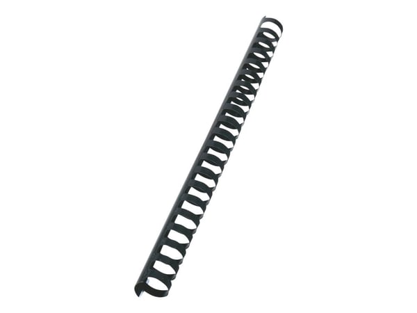 GBC CombBind - 22 mm - 21 ringar - A4 (210 x 297 mm) - 195 ark - svart - 100 stk plastbindningskam - för P/N: 2101435, 4400399, IB271106, IB271717