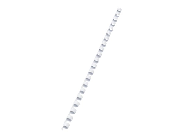 GBC CombBind - 8 mm - 21 ringar - A4 (210 x 297 mm) - 45 ark - vit - 100 stk plastbindningskam - för CombBind ibiMaster 250e