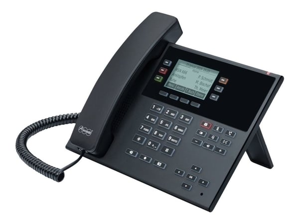 Auerswald COMfortel D-210 - VoIP-telefon med opkalds-ID - 3-veis opkaldskapasitet - SIP, RTCP, RTP, SRTP, SIPS - sorter