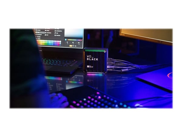 Western Digital D50, SSD-kotelo, 10 Gbit/s, USB-liitettävyys, Musta