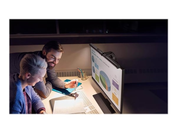 BenQ WiT Screenbar - Skrivebordslampe - LED - klemmemonterbar - 5 W - kjølig hvitt / varmt hvitt lys - 2700-6500 K