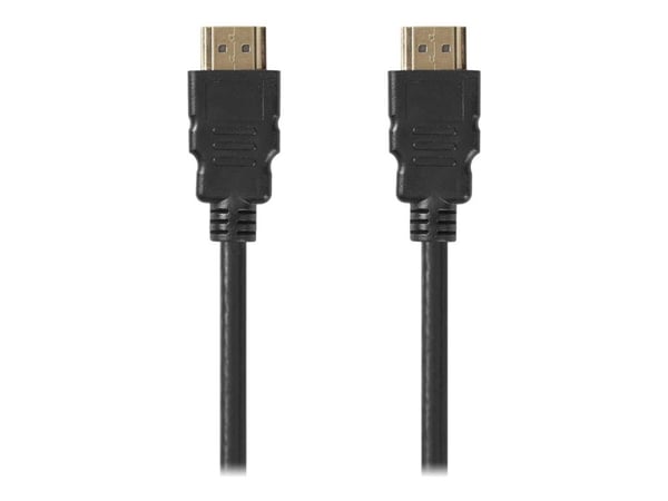 Nedis - HDMI-kaapeli - HDMI han lige til HDMI han lige - 1 m - sort - rund, 4K support