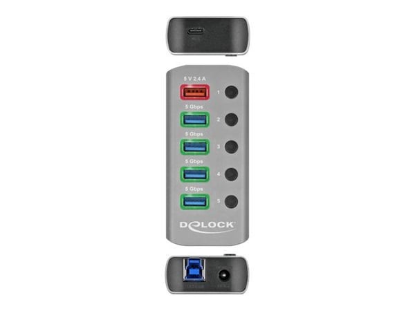 Delock - Hub - 4 x USB 3.2 Gen 1 - stasjonær