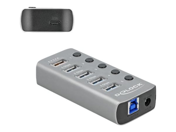 Delock - Hub - 4 x USB 3.2 Gen 1 - stasjonær
